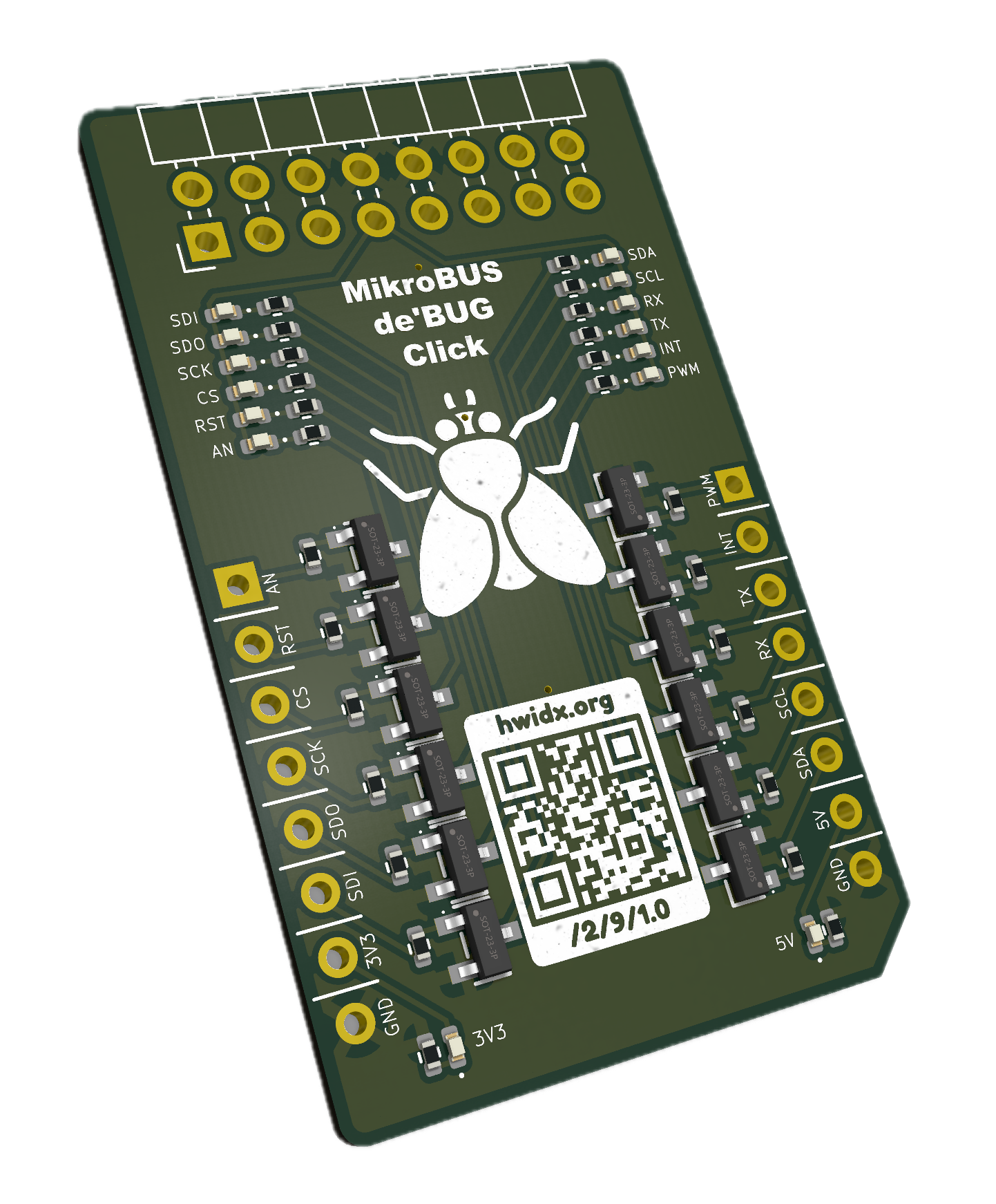 The de'BUG Click from the front