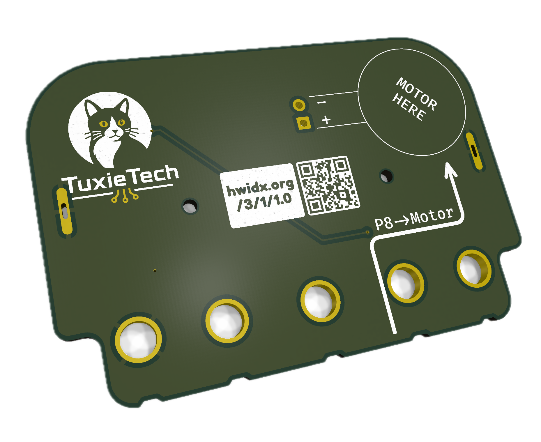 The HaptiBit from the back
